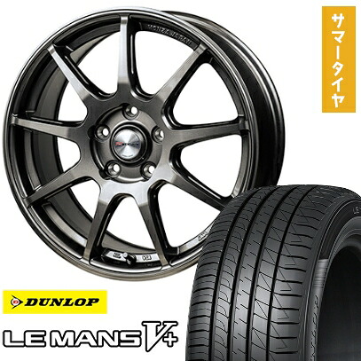 【取付対象】215/40R18 夏タイヤ ホイール4本セット (5/100車用) DUNLOP ルマン V+(ファイブプラス) MONZA Rバージョン FS99 18インチ【送料無料】|アークタイヤ 店