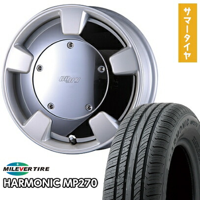 【取付対象】185/55R15 夏タイヤ ホイール４本セット (4/100車用) MILEVER ハーモニック MP270(限定) クリムソン グーフィー スプリッター 15インチ【送料無料】 55,715円