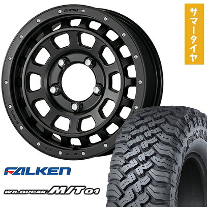 【取付対象】185/85R16 夏タイヤ ホイール4本セット ジムニー FALKEN ワイルドピーク M/T01 ワーク クラッグ ティーグラビック SHADOW EDITION 16インチ【送料無料】｜アークタイヤ 店