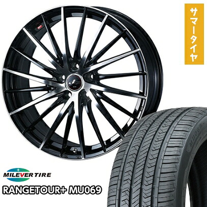 【新品国産5穴114.3車】 夏タイヤ ホイール4本セット 245/35R21 ミレバー レンジツアープラスMU069(限定) ウェッズ レオニス FR 21インチ(送料無料)