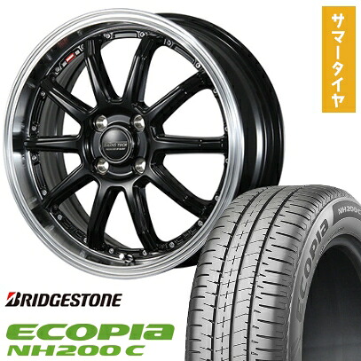 【取付対象】165/55R15 夏タイヤ ホイール4本セット N-BOX タントカスタム ワゴンR BRIDGESTONE エコピア NH200 C BLEST バーンズテック S10-DP 15インチ【送料無料】