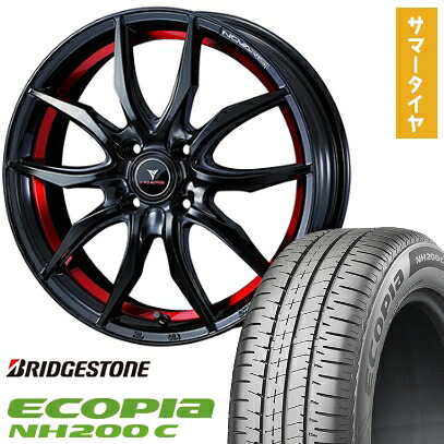 【取付対象】165/55R15 夏タイヤ ホイール4本セット N-BOX タントカスタム ワゴンR BRIDGESTONE エコピア NH200 C WEDS ノヴァリス ローグ VF 15インチ【送料無料】