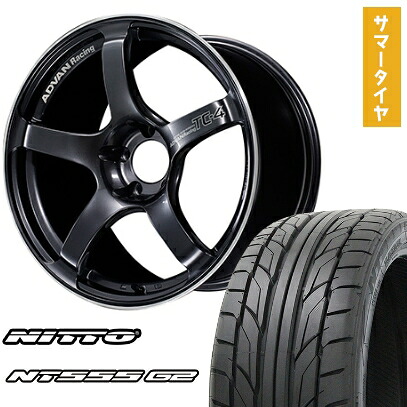 【取付対象】215/40R18 夏タイヤ ホイール4本セット プリウス NITTO NT555 G2 YOKOHAMA アドバンレーシング TC4 18インチ【送料無料】
