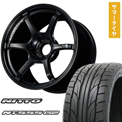 【取付対象】215/45R18 夏タイヤ ホイール4本セット NITTO NT555 G2 (5/114車用) YOKOHAMA アドバンレーシング RG4 18インチ【送料無料】