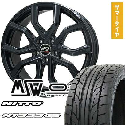 【取付対象】235/35R20 夏タイヤ ホイール4本セット NITTO NT555 G2 (5/114車用) MSW by OZ Racing MSW 41(グロスブラック) 20インチ【送料無料】