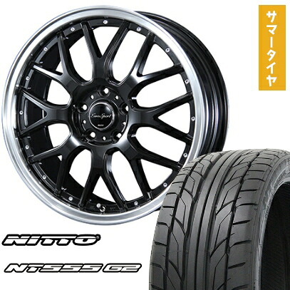 【取付対象】215/45R18 夏タイヤ ホイール4本セット NITTO NT555 G2 (5/114車用) BLEST ユーロスポーツ タイプ815 18インチ【送料無料】