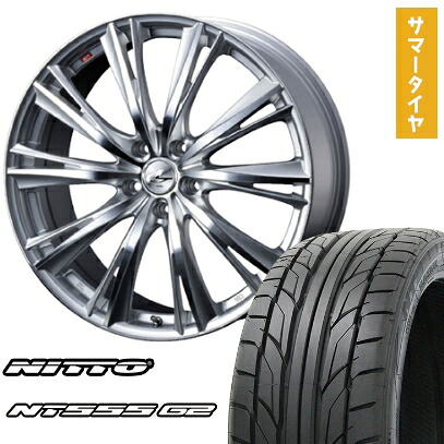 【取付対象】215/40R18 夏タイヤ ホイール4本セット プリウス NITTO NT555 G2 WEDS レオニス WX 18インチ【送料無料】