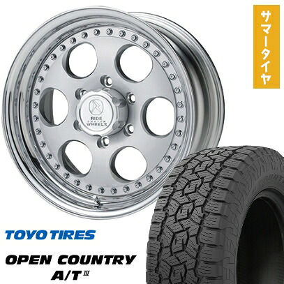 【取付対象】235/70R16 夏タイヤ ホイール4本セット TOYO OPEN COUNTRY A/T III RBL (5/114車用) ELFORD ブラッドストック 3P 16インチ【送料無料】｜アークタイヤ 店 192,450円