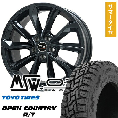 【取付対象】225/60R17 夏タイヤ ホイール4本セット TOYO OPEN COUNTRY R/T RBL (5/114車用) MSW by OZ Racing MSW 42(グロスブラック) 17インチ【送料無料】｜アークタイヤ 店