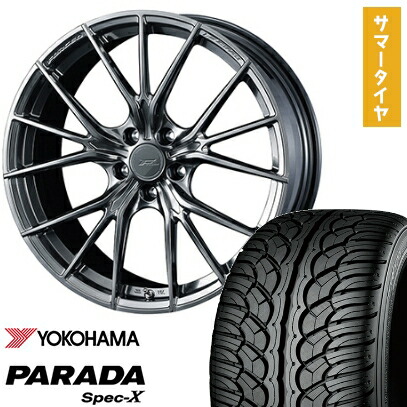 【取付対象】235/55R20 夏タイヤ ホイール4本セット YOKOHAMA PARADA Spec-X (5/114車用) WEDS F-ZERO FZ-1 20インチ【送料無料】 214,050円