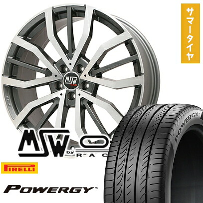 【取付対象】225/40R19 夏タイヤ ホイール4本セット PIRELLI パワジー (5/114車用) MSW by OZ Racing MSW 49(グロスガンメタルポリッシュ) 19インチ【送料無料】|アークタイヤ 店
