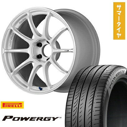 【取付対象】225/40R18 夏タイヤ ホイール4本セット PIRELLI パワジー (5/114車用) YOKOHAMA アドバンレーシング RSIII 18インチ【送料無料】