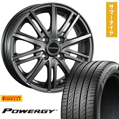 【取付対象】185/60R15 夏タイヤ ホイール4本セット PIRELLI パワジー (4/100車用) BRIDGESTONE バルミナ BR10 15インチ【送料無料】
