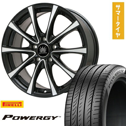 【取付対象】215/45R18 夏タイヤ ホイール4本セット PIRELLI パワジー (5/114車用) PREMIX アマルフィV Jr(ブラックポリッシュ) 18インチ【送料無料】|アークタイヤ 店