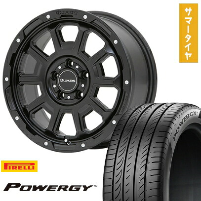 【取付対象】225/60R17 夏タイヤ ホイール4本セット PIRELLI パワジー (5/114車用) JAOS アダマスBL5 17インチ【送料無料】