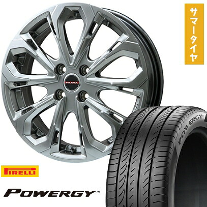 【取付対象】205/45R17 夏タイヤ ホイール4本セット PIRELLI パワジー (5/114車用) BIGWAY LEYSEEN プラバ5X(クロームハイパーシルバー) 17インチ【送料無料】