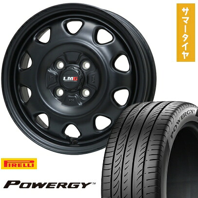 【取付対象】165/55R15 夏タイヤ ホイール4本セット N-BOX タントカスタム ワゴンR PIRELLI パワジー LEHRMEISTER LMG OFF-STYLE(マットブラック) 15インチ【送料無料】|アークタイヤ 店