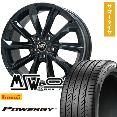 【取付対象】215/50R17 夏タイヤ ホイール4本セット PIRELLI パワジー (5/114車用) MSW by OZ Racing MSW 42(グロスブラック) 17インチ【送料無料】｜アークタイヤ 店
