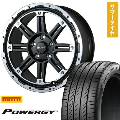 【取付対象】225/60R17 夏タイヤ ホイール4本セット PIRELLI パワジー (5/114車用) BLEST バーンズテック ブレイブストリーム 17インチ【送料無料】｜アークタイヤ 店 82,610円