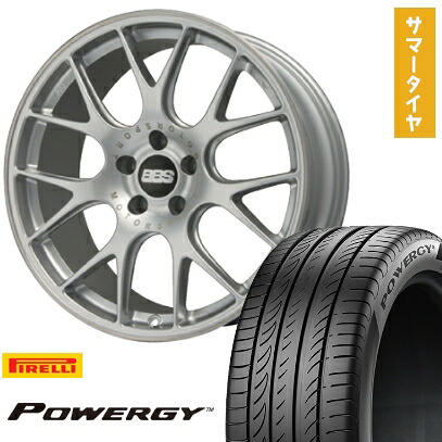 【取付対象】225/45R19 夏タイヤ ホイール4本セット PIRELLI パワジー (5/114車用) BBS GERMANY CH-R ブリリアントシルバー 19インチ【送料無料】