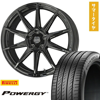【取付対象】215/45R17 夏タイヤ ホイール4本セット PIRELLI パワジー (5/100車用) KYOHO サーキュラー C10R 17インチ【送料無料】 64,075円
