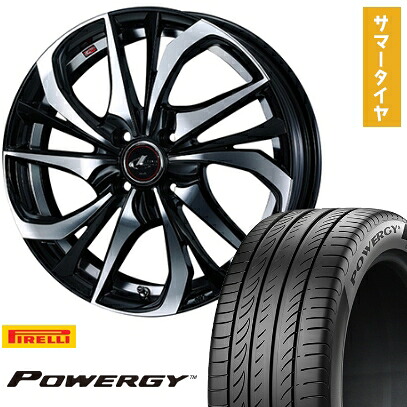 【取付対象】175/65R15 夏タイヤ ホイール4本セット PIRELLI パワジー (4/100車用) WEDS レオニス TE 15インチ【送料無料】