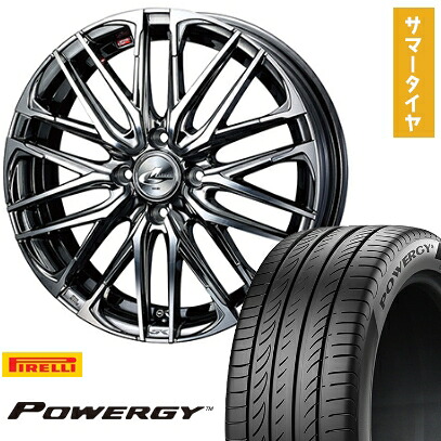 【取付対象】195/55R16 夏タイヤ ホイール4本セット PIRELLI パワジー (4/100車用) WEDS レオニス SK 16インチ【送料無料】