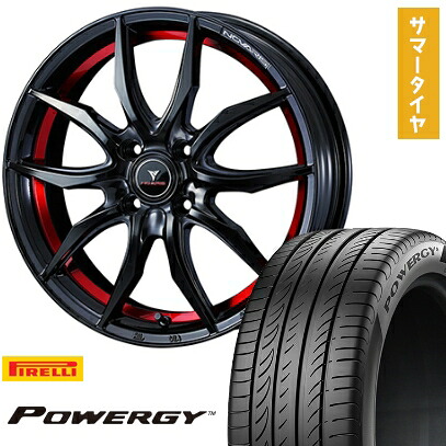 【取付対象】205/45R17 夏タイヤ ホイール4本セット PIRELLI パワジー (4/100車用) WEDS ノヴァリス ローグ VF 17インチ【送料無料】