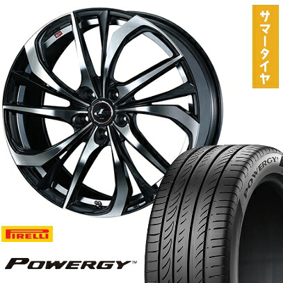 【取付対象】225/50R18 夏タイヤ ホイール4本セット PIRELLI パワジー (5/114車用) WEDS レオニス TE 18インチ【送料無料】