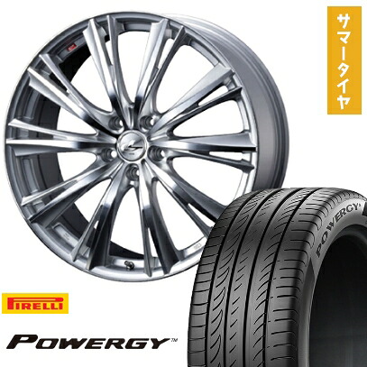 【取付対象】225/45R18 夏タイヤ ホイール4本セット PIRELLI パワジー (5/114車用) WEDS レオニス WX 18インチ【送料無料】