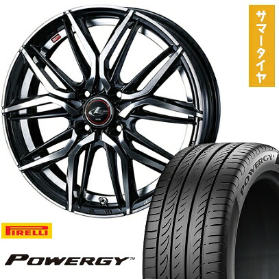 【取付対象】175/65R15 夏タイヤ ホイール4本セット PIRELLI パワジー (4/100車用) WEDS レオニス LM 15インチ【送料無料】