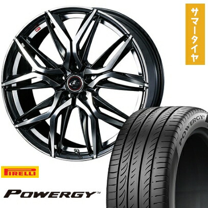 【取付対象】225/40R19 夏タイヤ ホイール4本セット PIRELLI パワジー (5/114車用) WEDS レオニス LM 19インチ【送料無料】