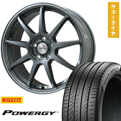 【取付対象】215/45R17 夏タイヤ ホイール4本セット PIRELLI パワジー (5/100車用) LEHRMEISTER LMスポーツLM-QR ガンメタ/ラインポリッシュ 17インチ【送料無料】|アークタイヤ 店