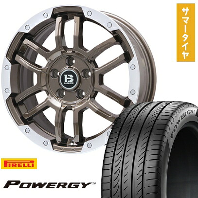 【取付対象】225/45R18 夏タイヤ ホイール4本セット PIRELLI パワジー (5/114車用) BIGWAY B-LUGNAS FRD(ブロンズ/リムポリッシュ) 18インチ【送料無料】｜アークタイヤ 店