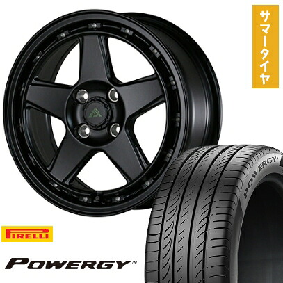 【取付対象】195/55R16 夏タイヤ ホイール4本セット PIRELLI パワジー (4/100車用) ALGERNON フェニーチェ クロスXC5 16インチ【送料無料】