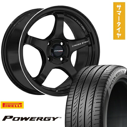 【取付対象】185/60R15 夏タイヤ ホイール4本セット PIRELLI パワジー (4/100車用) HOT STUFF クロススピード ハイパーエディションCR5 15インチ【送料無料】