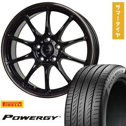 【取付対象】225/60R17 夏タイヤ ホイール4本セット PIRELLI パワジー (5/100車用) HOT STUFF ジースピード P-07 17インチ【送料無料】|アークタイヤ 店