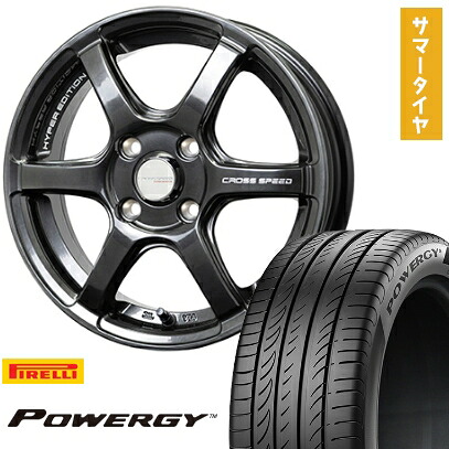 【取付対象】175/65R15 夏タイヤ ホイール４本セット (4/100車用) PIRELLI パワジー ホットスタッフ クロススピード ハイパーエディションRS6 15インチ【送料無料】｜アークタイヤ 店
