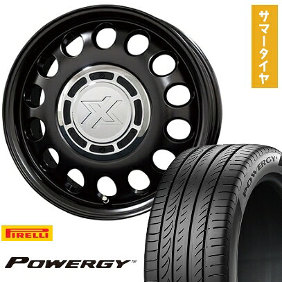 【取付対象】195/65R15 夏タイヤ ホイール４本セット (5/100車用) PIRELLI パワジー コスミック クロスブラッド スティール トヨタ車専用 15インチ【送料無料】