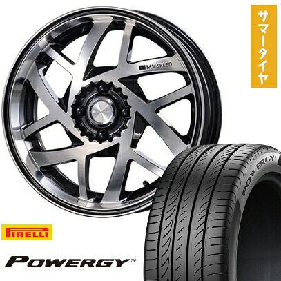 【取付対象】205/50R17 夏タイヤ ホイール4本セット PIRELLI パワジー (5/114車用) MZ SPEED Jカラット 17インチ【送料無料】