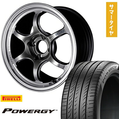 【取付対象】185/65R15 夏タイヤ ホイール4本セット PIRELLI パワジー (4/100車用) YOKOHAMA アドバンレーシング RG-DII 15インチ【送料無料】