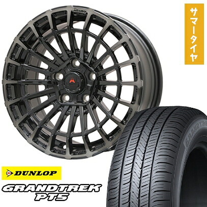 【取付対象】225/70R16 夏タイヤ ホイール4本セット DUNLOP グラントレック PT5 (5/114車用) MCLIMB ノマド 16インチ【送料無料】