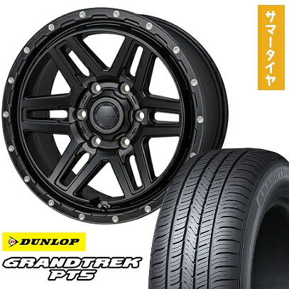 【取付対象】265/65R17 夏タイヤ ホイール4本セット DUNLOP グラントレック PT5 (6/139車用) MONZA HI-BLOCK エルデ 17インチ【送料無料】｜アークタイヤ 店 109,600円