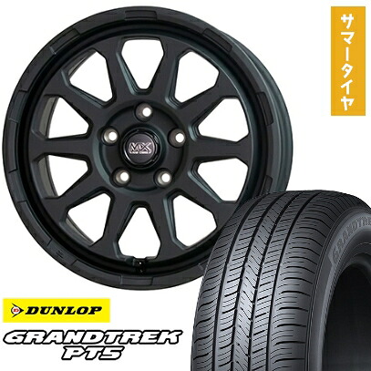 【取付対象】225/70R16 夏タイヤ ホイール4本セット DUNLOP グラントレック PT5 (5/114車用) HOT STUFF マッドクロス レンジャー 16インチ【送料無料】