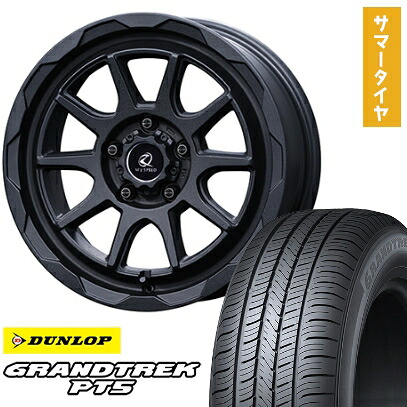 【取付対象】225/70R16 夏タイヤ ホイール4本セット DUNLOP グラントレック PT5 (5/114車用) MZ SPEED ジュノウ エムエム 16インチ【送料無料】