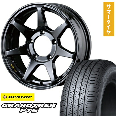 【取付対象】225/70R16 夏タイヤ ホイール4本セット ジムニーシエラ DUNLOP グラントレック PT5 ドゥオール CST ZERO-1 ハイパー+J 16インチ【送料無料】