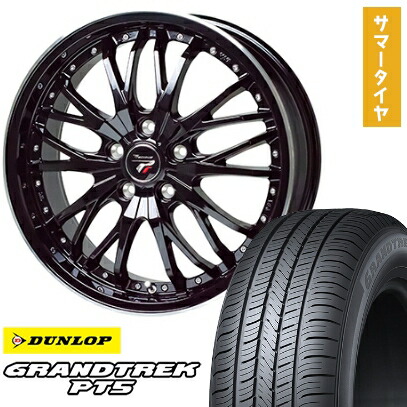 【取付対象】225/55R19 夏タイヤ ホイール4本セット DUNLOP グラントレック PT5 (5/114車用) ホットスタッフ プレシャス HM-3 19インチ【送料無料】｜アークタイヤ 店 103,100円