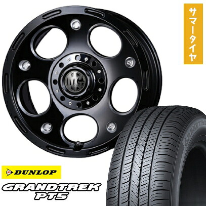 【取付対象】265/70R17 夏タイヤ ホイール4本セット DUNLOP グラントレック PT5(6/139車用) クリムソン マーテルギア(MG) デーモン【限定】 17インチ【送料無料】