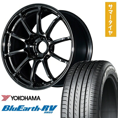 【取付対象】245/40R19 夏タイヤ ホイール4本セット YOKOHAMA ブルーアース RV-03 (5/114車用) YOKOHAMA アドバンレーシング RSIII 19インチ【送料無料】