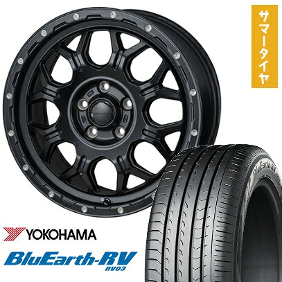【取付対象】225/60R17 夏タイヤ ホイール4本セット YOKOHAMA ブルーアース RV-03 (5/114車用) MONZA HI-BLOCK ジェラード 17インチ【送料無料】